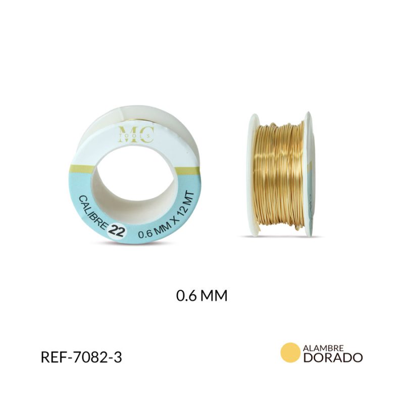 Alambre Joyería Goldfield Mc Tools #22 0.6 mm / x rollo (12 metros aproximados) / REF-7082-3
