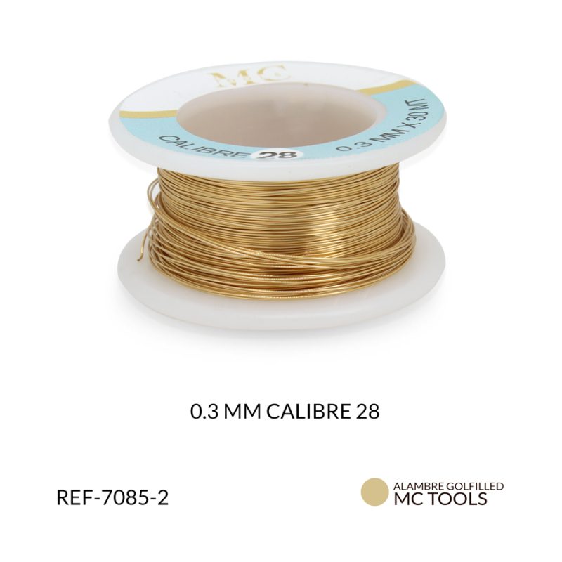 Alambre joyería golfi MC TOOLS #28 / rollo por 30 metros aprox / Ref-7085-2