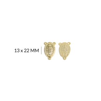 Crucero zamak relieve virgen13x22 mm x2 unids