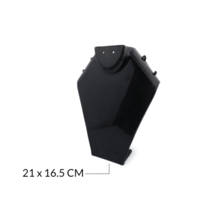 Exhibidor cuello acrílico grande16.5 x 21 cm x und