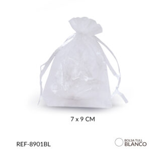 Bolsa Tull blanco 7x9cm