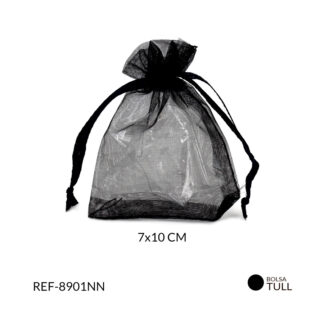 Bolsa tull negra 7x 10cm x 6und