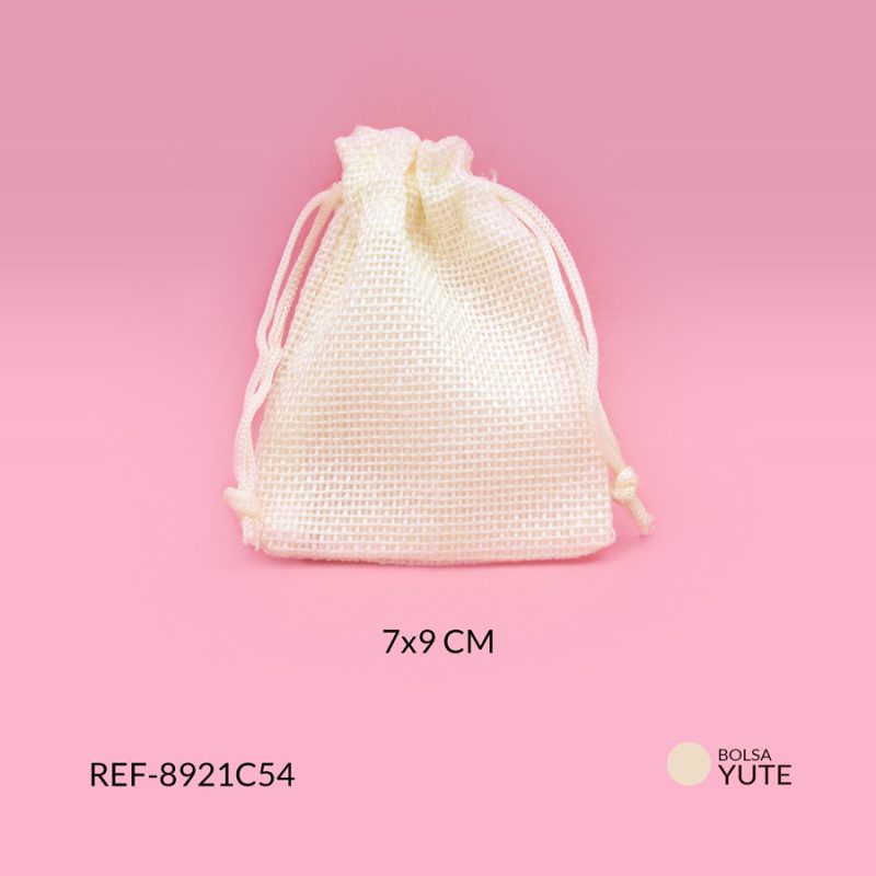 Bolsa yute marfil 7x9cm x und