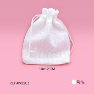Bolsa yute blanco 10 x 12 cm / x unidad / Ref-8922C1