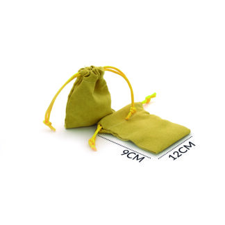 BOLSA GAMUZA 9 X 12CM / color mostaza / POR UNIDAD / REF-8936C3 / REF-8936C3