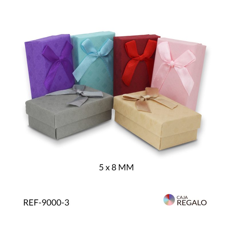 Caja regalo pequeña colores varios 5x8cm  x unidad