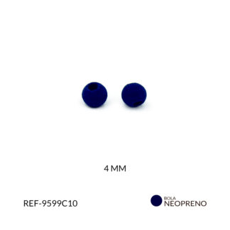 Bola neopreno liso azul rey 4mm paquete x12 unidades