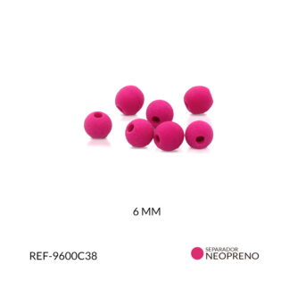 Bola neopreno liso fucsia 6mm paquete x12 unidades