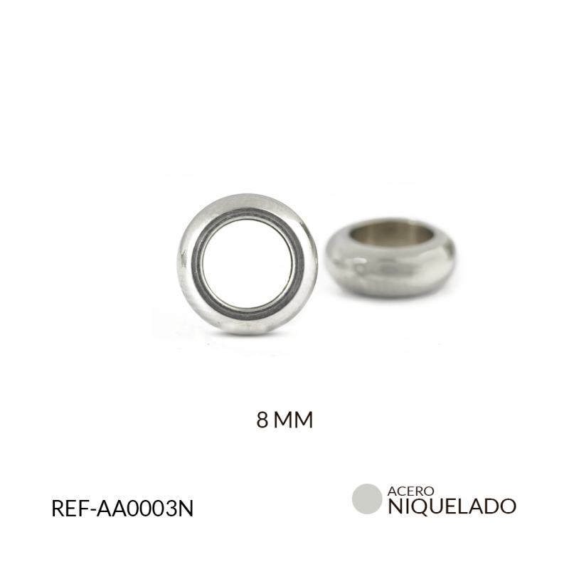 Separador acero arandela juliana 8 mm x 6und