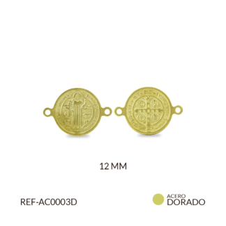 Centro pulsera acero San Benito fundido 12mm x und