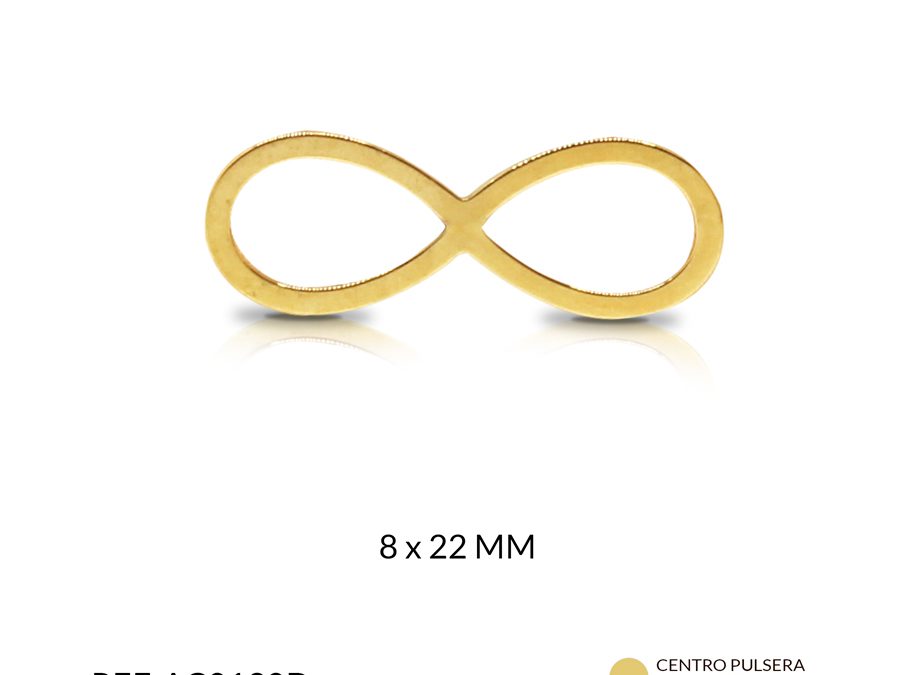 Centro pulsera en acero infinito x und