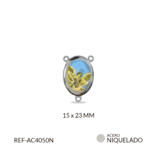 Crucero acero miguel Arcángel resina 15x23mm x und