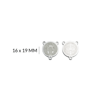 Crucero acero san benito grabado 16X19mm x und