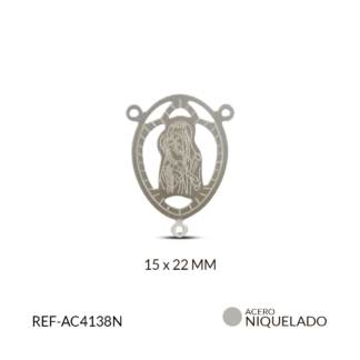 Crucero acero virgen del carmen 15x22mm x und