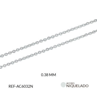 Cadena Acero Punto Diamante 0.38 x metro
