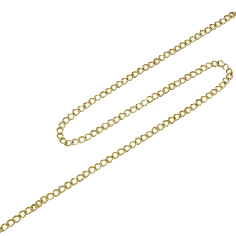 Cadena acero escalera cal 0.8 mm color dorado / x metro / Ref-AC6040D / Ref-AC6040D
