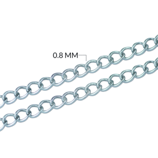 Cadena acero escalera 0.8 mm x metro