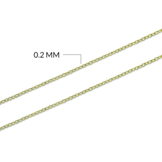 Cadena acero punto diamante 0.2 mm x metro