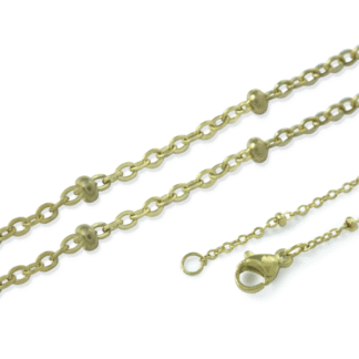 Cadena acero punto diamante balin 3mm 1.9mm x und
