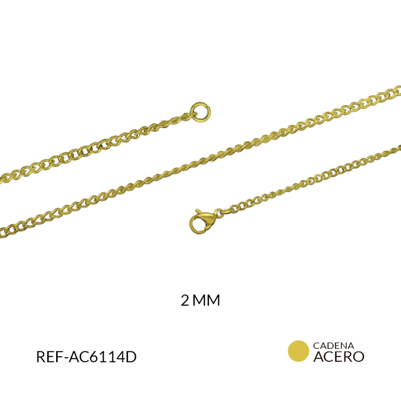 CADENA ACERO ESCALERA 2MM  46CM / x UND / Ref-AC6114D