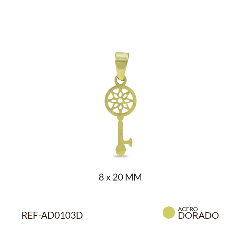 Dije Acero Llave / x Und / REF-AD0103D