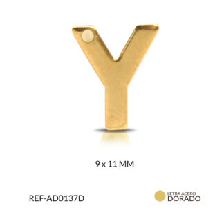 Dije acero letra Y x unid