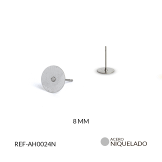 Pulla en Acero Plana 8mm x6pares