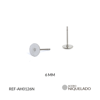 Pulla Acero plana 6mm x6 pares