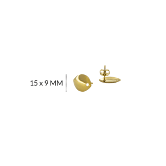 HERRAJE EN ACERO GOTA 15 X 9MM / color dorado / x par / REF-AH0131D / REF-AH0131D