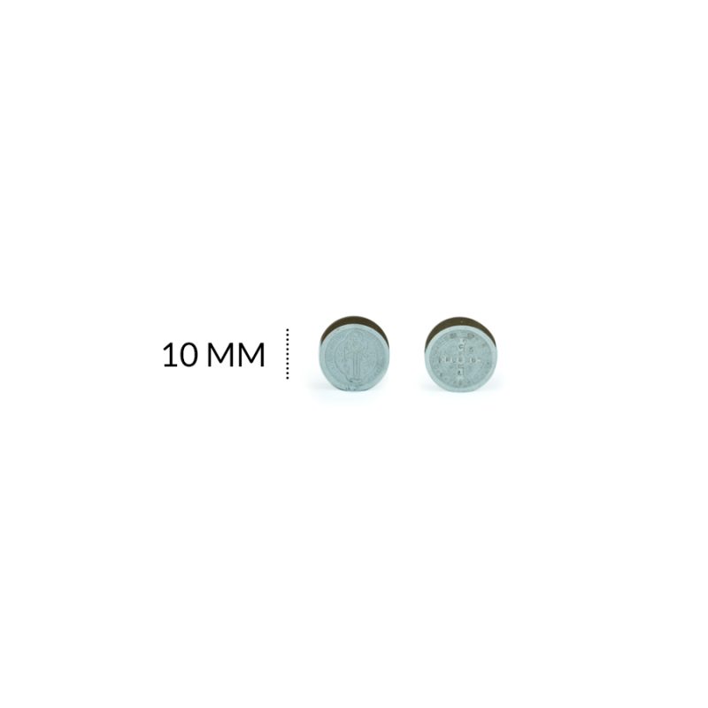 Separador acero san Benito grabado 10 mm x und