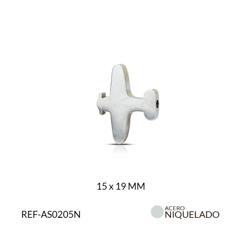 Separador acero avión liso 15x19mm x und