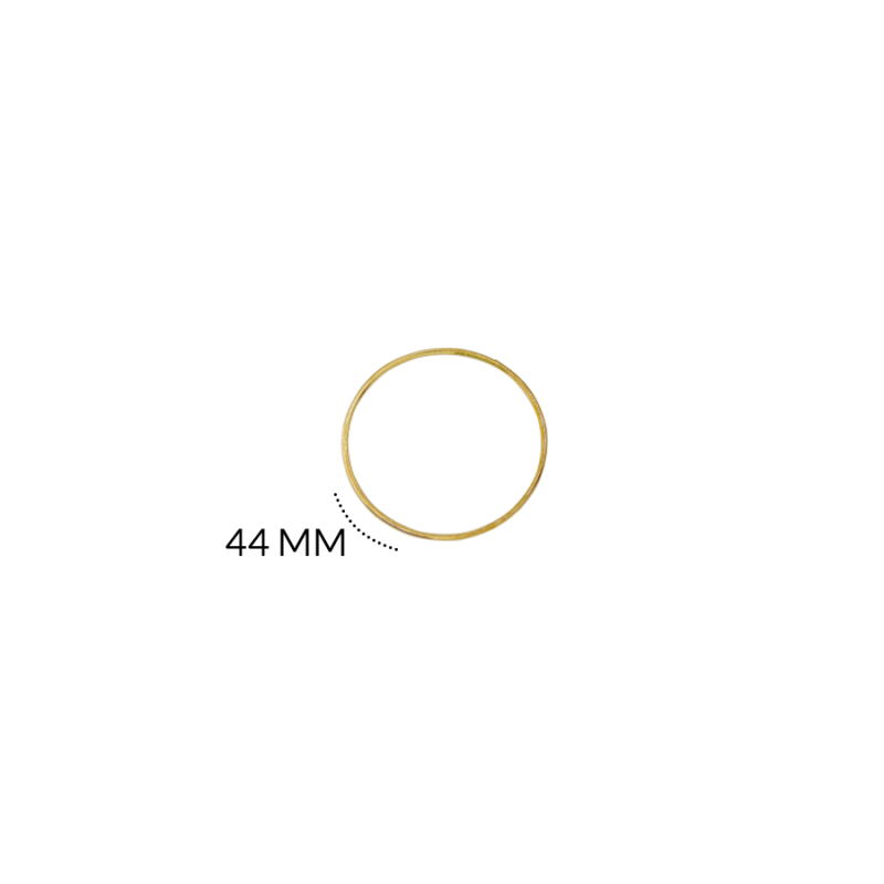 HERRAJE EN BRONCE CIRCULO 44MM / color dorado / x unidad / REF-BH0072Dcirculo