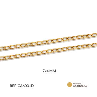 CADENA ALUMINIO ESCALERA 7X4MM / x METRO / Ref-CA6031D