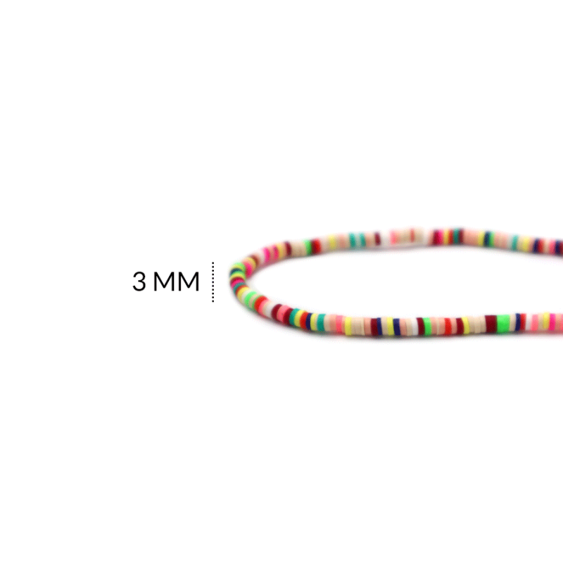 FIMO DISCO MIXTO 3MM / x sarta de 38 cm aprox / REF-FS413 / REF-FS413