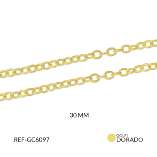 Cadena golfield olimpica redonda 30mm / x metro / REF-GC6097