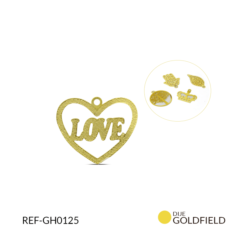 Dije Goldfilled grande varios diseños / x 2 gramos / Ref-GD0125