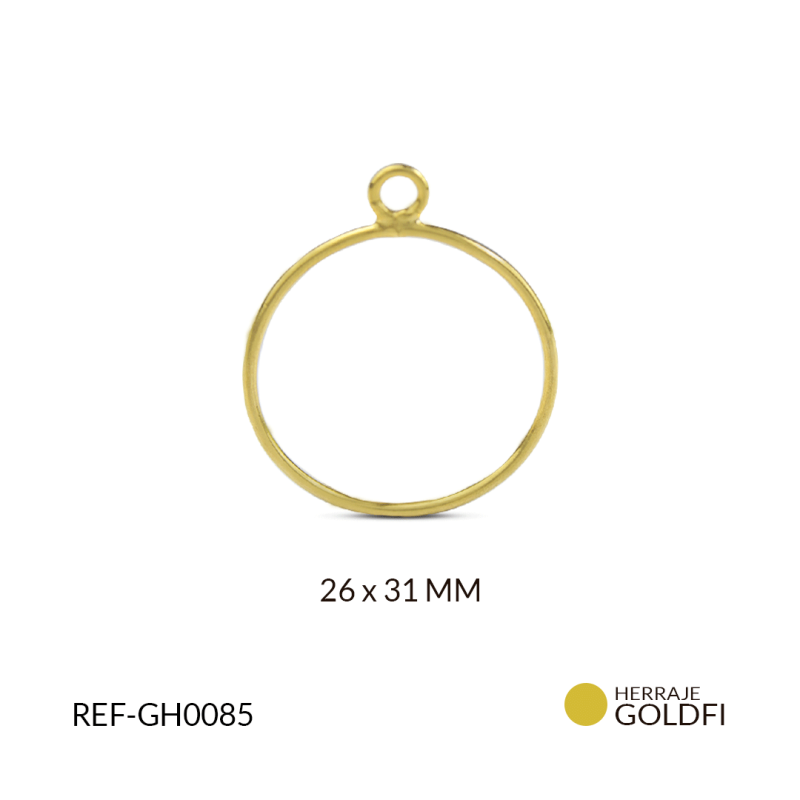 HERRAJE goldfilled PARA ARETE 26 X 31 MM / x und / REF-GH0085