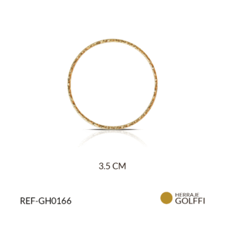 Herraje golfi para arete aro 3.5cm x par
