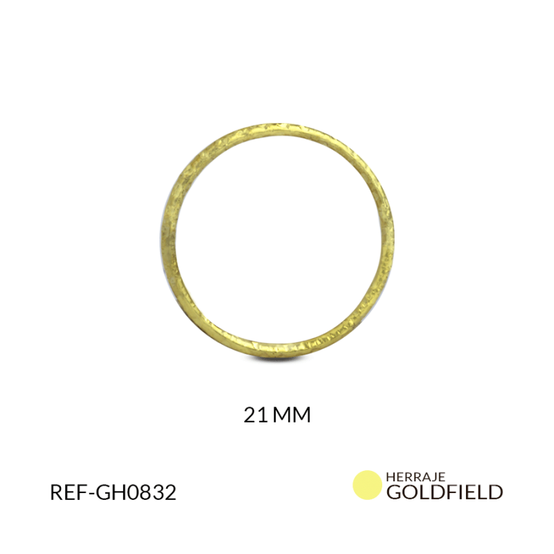Herraje Goldfilled para arete aro 21 MM / x par / Ref-GH0832