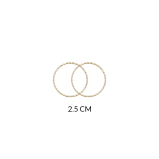 Herraje goldfilled goldfilled para arete aro 2.5cm / x par / Ref-GH0821 / Ref-GH0821