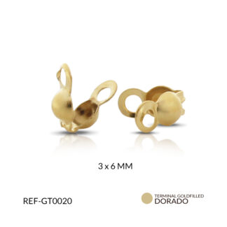 Terminal golfi tapanudo 3x6 mm x 2gramos