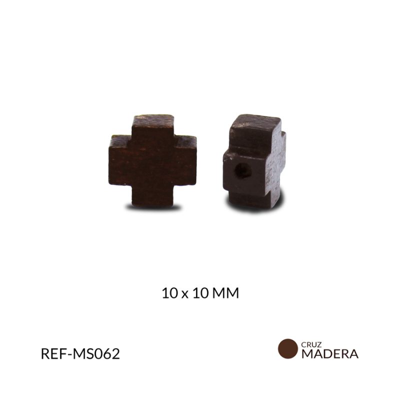 Separador en madera cruz 10x10mm x paq. 12und
