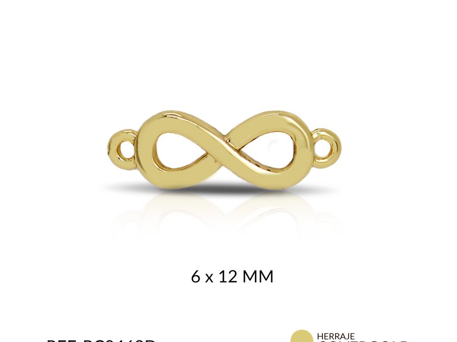 CENTRO PULSERA COVERGOLD INFINITO 6x12MM/ x UND / Ref-RC0462D