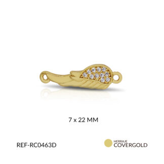 Centro pulsera covergold ala circón plateado