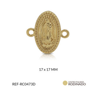 Centro pulsera covergold ovalada virgen guadalupe 17 x 17 mm / x und / REF-RC0473D