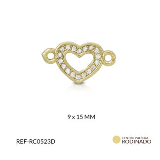 Centro pulsera corazón circón