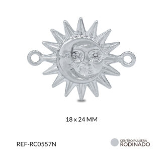 Centro pulsera rodinado sol- luna