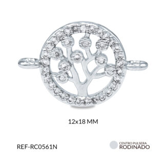 Centro pulsera rodinado árbol de la vida