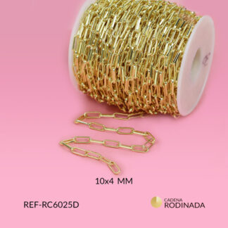 Cadena rodinada eslabón ovalado x 50 cm