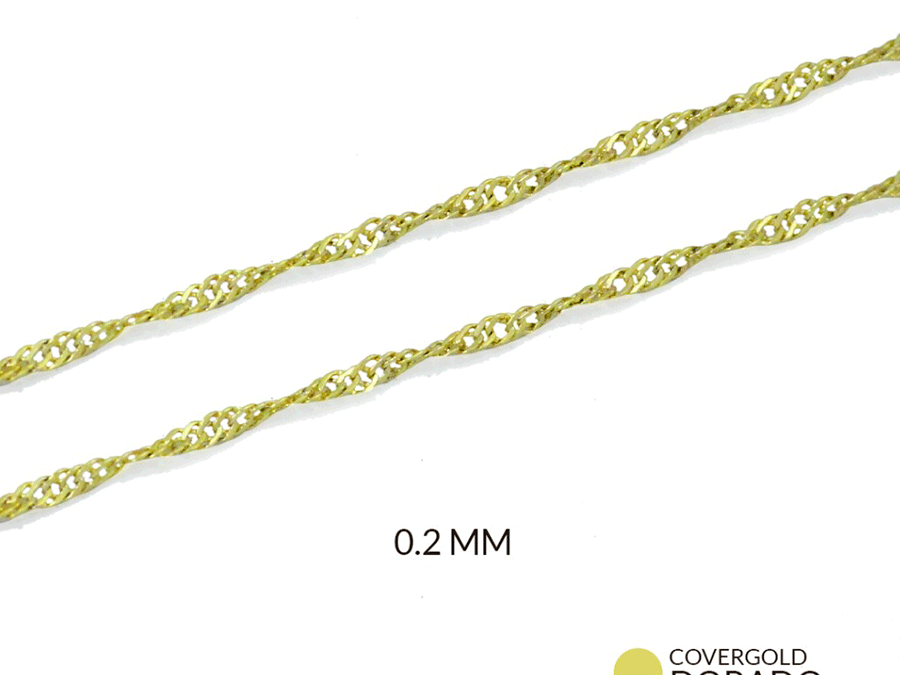 CADENA COVERGOLD TERMINADA SINGAPUR/x UND / REF-RC6045D